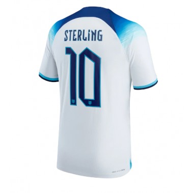 Engleska Raheem Sterling #10 Koszulka Podstawowa MŚ 2022 Krótki Rękaw