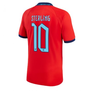 Engleska Raheem Sterling #10 Koszulka Wyjazdowa MŚ 2022 Krótki Rękaw