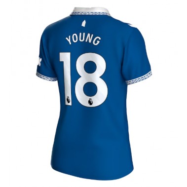 Everton Ashley Young #18 Koszulka Podstawowa damskie 2023-24 Krótki Rękaw