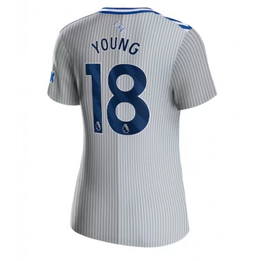 Everton Ashley Young #18 Koszulka Trzecia damskie 2023-24 Krótki Rękaw