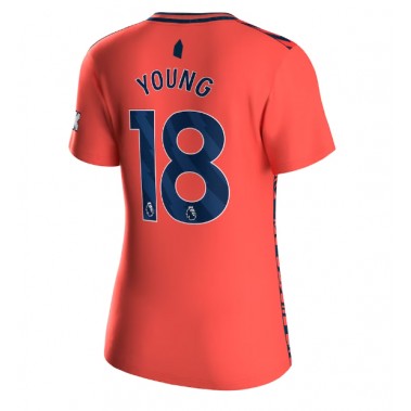 Everton Ashley Young #18 Koszulka Wyjazdowa damskie 2023-24 Krótki Rękaw