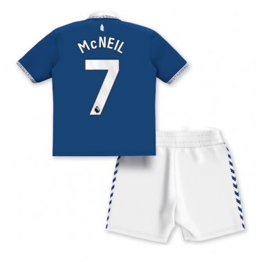 Everton Dwight McNeil #7 Koszulka Podstawowa dzieci 2023-24 Krótki Rękaw (+ krótkie spodenki)