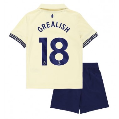 Everton Jack Grealish #18 Koszulka Wyjazdowa dzieci 2025-26 Krótki Rękaw (+ krótkie spodenki)