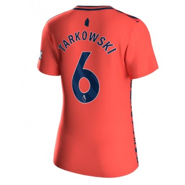 Everton James Tarkowski #6 Koszulka Wyjazdowa damskie 2023-24 Krótki Rękaw