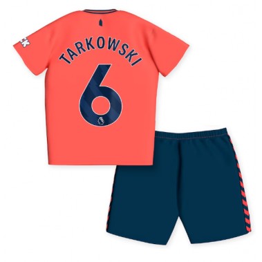 Everton James Tarkowski #6 Koszulka Wyjazdowa dzieci 2023-24 Krótki Rękaw (+ krótkie spodenki)