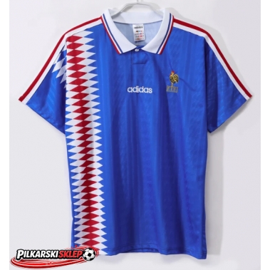 Francja 1994 Koszulka Retro Podstawowa Krótki Rękaw