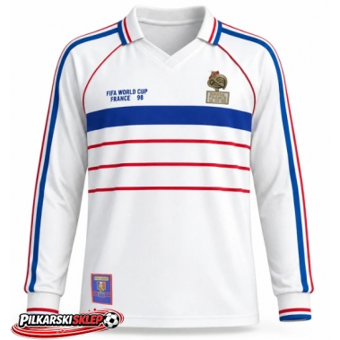 Francja 1998 Koszulka Retro Wyjazdowa Długi Rękaw