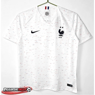 Francja 2018-2019 Koszulka Retro Wyjazdowa Krótki Rękaw