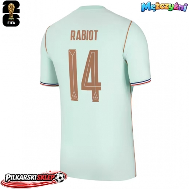 Francja Adrien Rabiot #14 Koszulka Wyjazdowa MŚ 2026 Krótki Rękaw