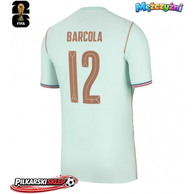 Francja Bradley Barcola #12 Koszulka Wyjazdowa MŚ 2026 Krótki Rękaw