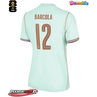 Francja Bradley Barcola #12 Koszulka Wyjazdowa damskie MŚ 2026 Krótki Rękaw
