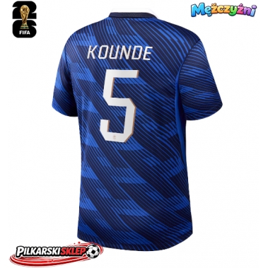 Francja Jules Kounde #5 Koszulka Podstawowa MŚ 2026 Krótki Rękaw