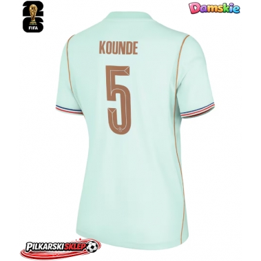 Francja Jules Kounde #5 Koszulka Wyjazdowa damskie MŚ 2026 Krótki Rękaw
