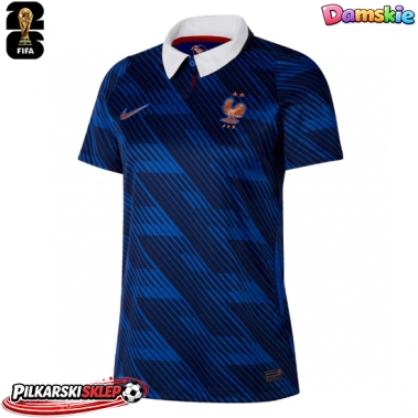 Francja Koszulka Podstawowa damskie MŚ 2026 Krótki Rękaw