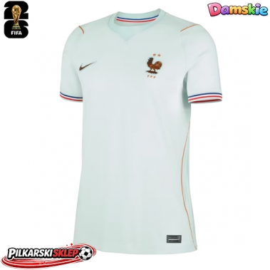 Francja Koszulka Wyjazdowa damskie MŚ 2026 Krótki Rękaw