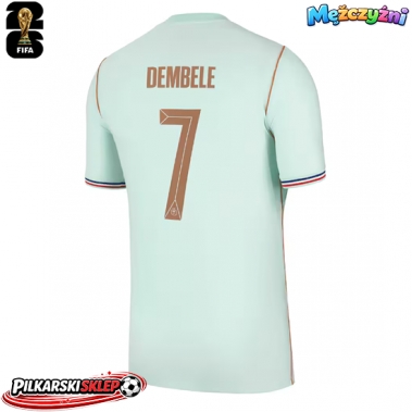 Francja Ousmane Dembele #7 Koszulka Wyjazdowa MŚ 2026 Krótki Rękaw