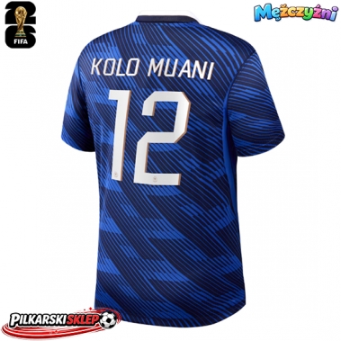 Francja Randal Kolo Muani #12 Koszulka Podstawowa MŚ 2026 Krótki Rękaw