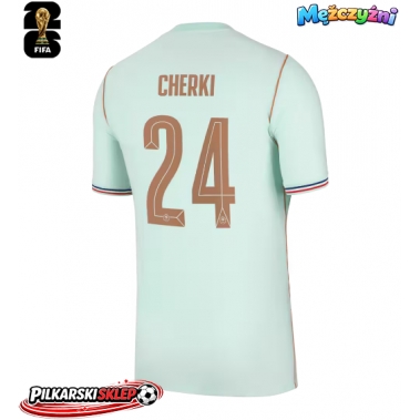 Francja Rayan Cherki #24 Koszulka Wyjazdowa MŚ 2026 Krótki Rękaw