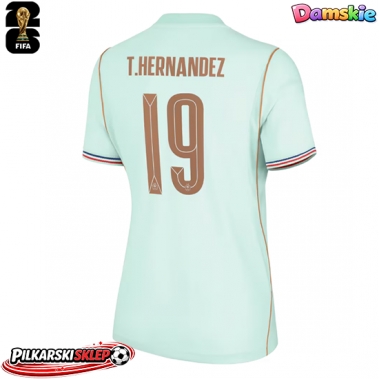 Francja Theo Hernandez #19 Koszulka Wyjazdowa damskie MŚ 2026 Krótki Rękaw