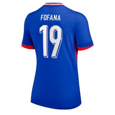 Francja Youssouf Fofana #19 Koszulka Podstawowa damskie ME 2024 Krótki Rękaw Francja Youssouf Fofana #19 Koszulka Podstawowa damskie ME 2024 Krótki Rękaw