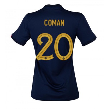 Francuska Kingsley Coman #20 Koszulka Podstawowa damskie MŚ 2022 Krótki Rękaw