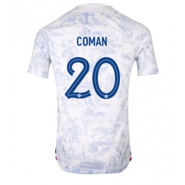 Francuska Kingsley Coman #20 Koszulka Wyjazdowa MŚ 2022 Krótki Rękaw