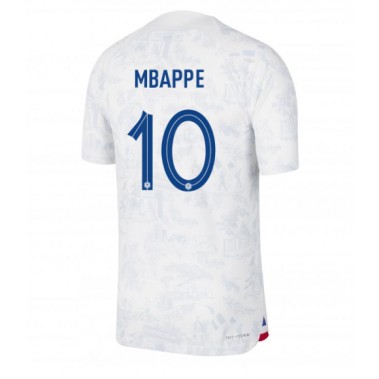 Francuska Kylian Mbappe #10 Koszulka Wyjazdowa MŚ 2022 Krótki Rękaw