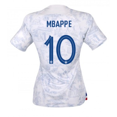 Francuska Kylian Mbappe #10 Koszulka Wyjazdowa damskie MŚ 2022 Krótki Rękaw