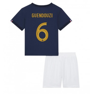 Francuska Matteo Guendouzi #6 Koszulka Podstawowa dzieci MŚ 2022 Krótki Rękaw (+ krótkie spodenki)