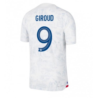 Francuska Olivier Giroud #9 Koszulka Wyjazdowa MŚ 2022 Krótki Rękaw