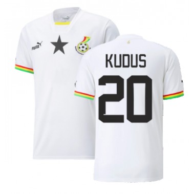 Gana Mohammed Kudus #20 Koszulka Podstawowa MŚ 2022 Krótki Rękaw