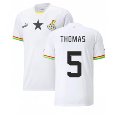 Gana Thomas Partey #5 Koszulka Podstawowa MŚ 2022 Krótki Rękaw