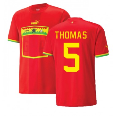 Gana Thomas Partey #5 Koszulka Wyjazdowa MŚ 2022 Krótki Rękaw