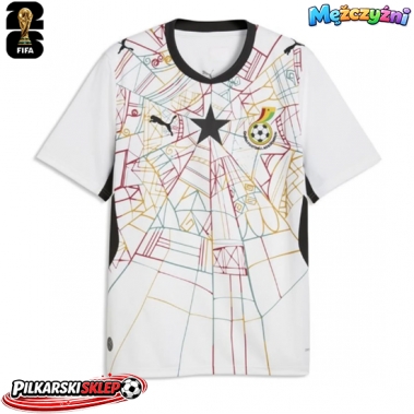 Ghana Koszulka Podstawowa MŚ 2026 Krótki Rękaw