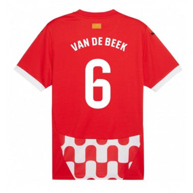 Girona Donny van de Beek #6 Koszulka Podstawowa 2024-25 Krótki Rękaw