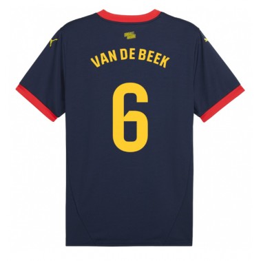 Girona Donny van de Beek #6 Koszulka Wyjazdowa 2024-25 Krótki Rękaw Girona Donny van de Beek #6 Koszulka Wyjazdowa 2024-25 Krótki Rękaw