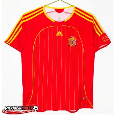 Hiszpania 2006 Koszulka Retro Podstawowa Krótki Rękaw