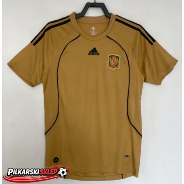 Hiszpania 2008 Koszulka Retro Wyjazdowa Krótki Rękaw