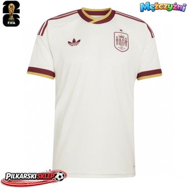 Hiszpania Koszulka Wyjazdowa MŚ 2026 Krótki Rękaw