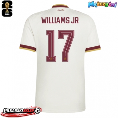 Hiszpania Nico Williams #17 Koszulka Wyjazdowa MŚ 2026 Krótki Rękaw