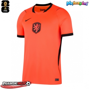 Holandia Koszulka Podstawowa MŚ 2026 Krótki Rękaw
