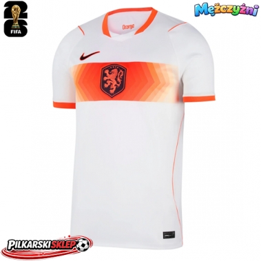 Holandia Koszulka Wyjazdowa MŚ 2026 Krótki Rękaw