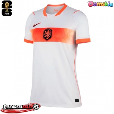 Holandia Koszulka Wyjazdowa damskie MŚ 2026 Krótki Rękaw