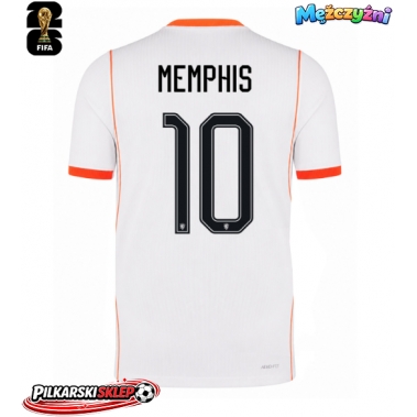 Holandia Memphis Depay #10 Koszulka Wyjazdowa MŚ 2026 Krótki Rękaw