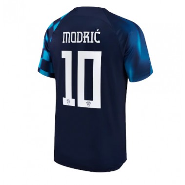 Hrvatska Luka Modric #10 Koszulka Wyjazdowa MŚ 2022 Krótki Rękaw