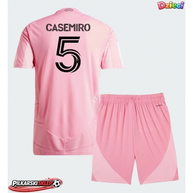Inter Miami Casemiro #5 Koszulka Podstawowa dzieci 2026-27 Krótki Rękaw (+ krótkie spodenki)