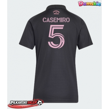 Inter Miami Casemiro #5 Koszulka Wyjazdowa damskie 2026-27 Krótki Rękaw