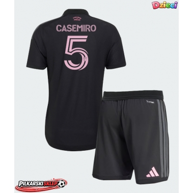 Inter Miami Casemiro #5 Koszulka Wyjazdowa dzieci 2026-27 Krótki Rękaw (+ krótkie spodenki)