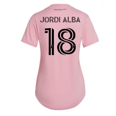 Inter Miami Jordi Alba #18 Koszulka Podstawowa damskie 2023-24 Krótki Rękaw