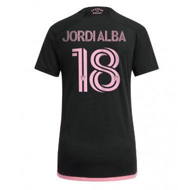 Inter Miami Jordi Alba #18 Koszulka Wyjazdowa damskie 2023-24 Krótki Rękaw